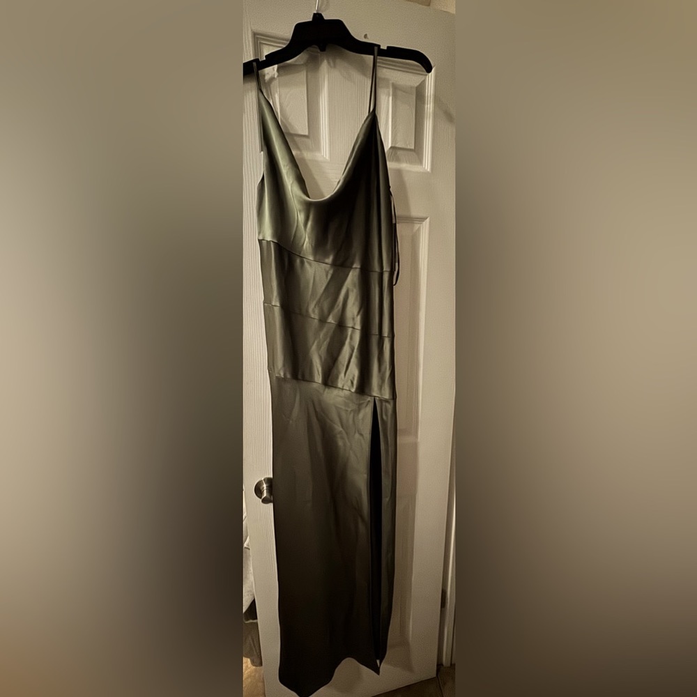 Awesome green cowl neck dress. New with tags.